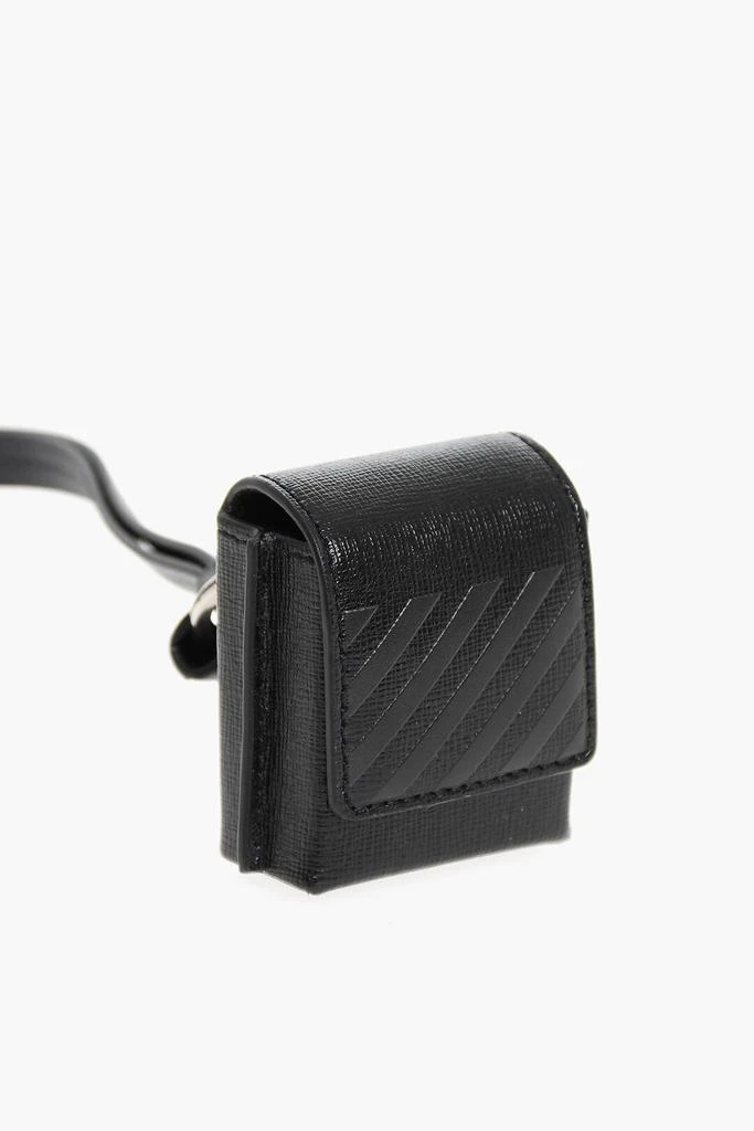 商品Off-White|Off-White Leather Airpods Case with Removable Lanyard,价格¥864,第2张图片详细描述