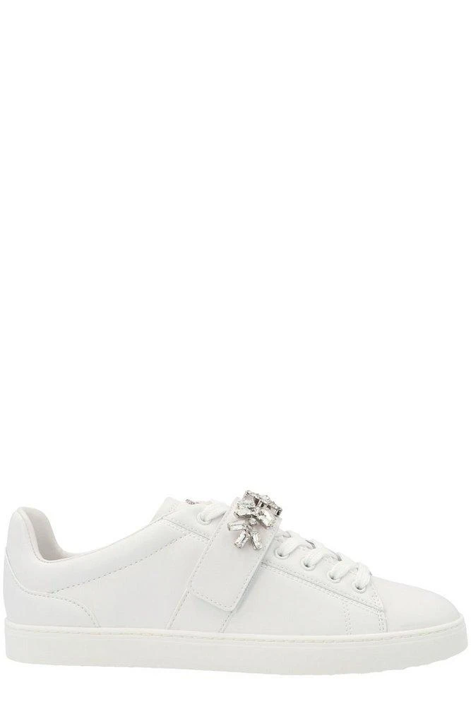 商品Stuart Weitzman|Stuart Weitzman Crystal Embellished Round-Toe Sneakers,价格¥891,第1张图片