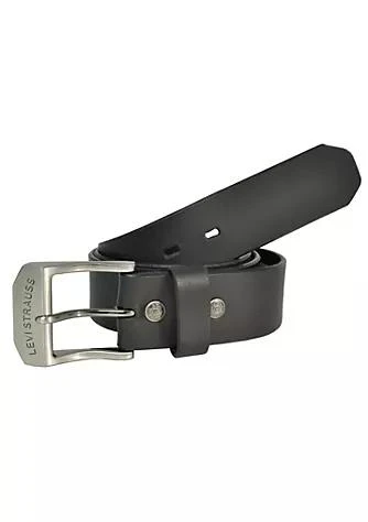 商品Levi's|Mens Leather 1 1 2 Inch Beveled Edge Bridle Belt,价格¥203,第1张图片详细描述