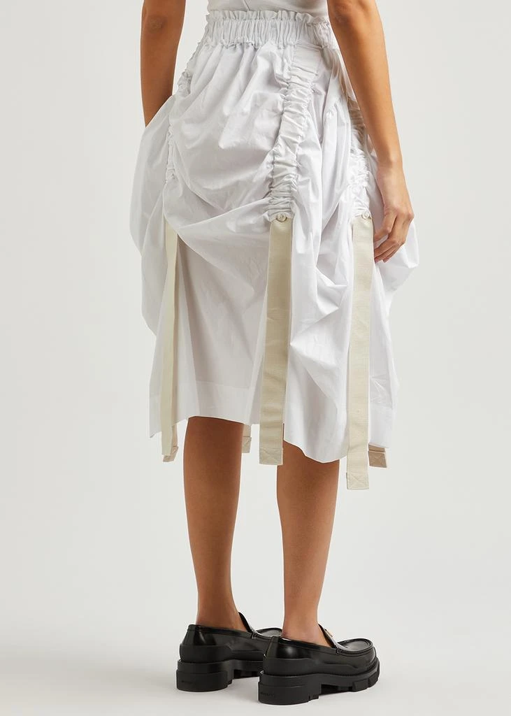 商品Simone Rocha|Ruched cotton-poplin skirt,价格¥4131,第3张图片详细描述