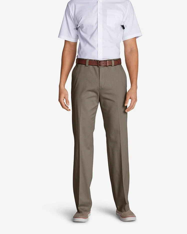 商品Eddie Bauer|Men&#39;s Casual Performance Chino Flat-Front Pants - Classic Fit,价格¥298-¥447,第4张图片详细描述