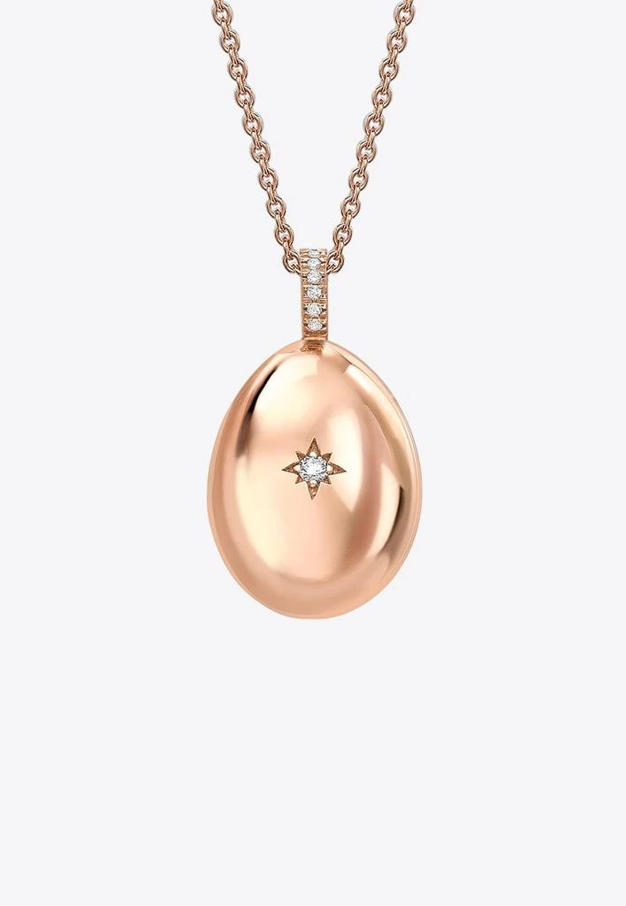 商品Fabergé|Essence I Love You Egg Pendant Necklace in 18-karat Rose Gold,价格¥41328,第2张图片详细描述