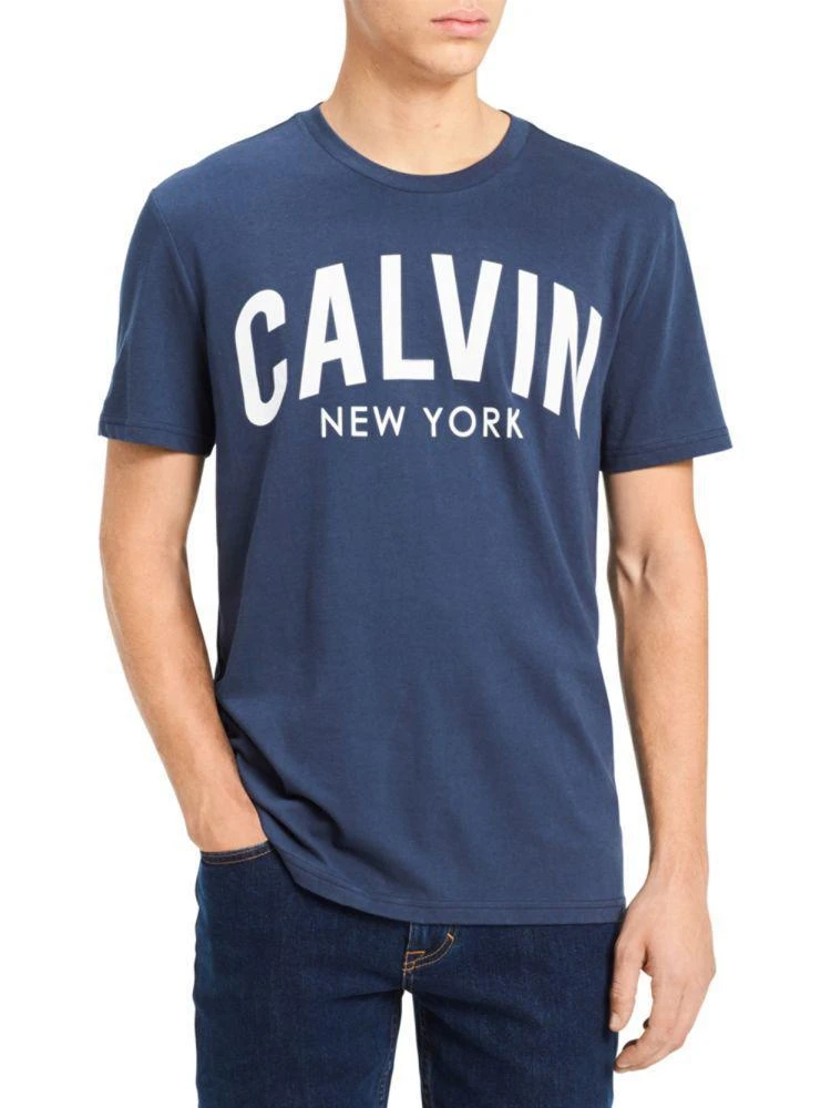 商品Calvin Klein|Cotton Logo Crewneck Tee,价格¥118,第1张图片