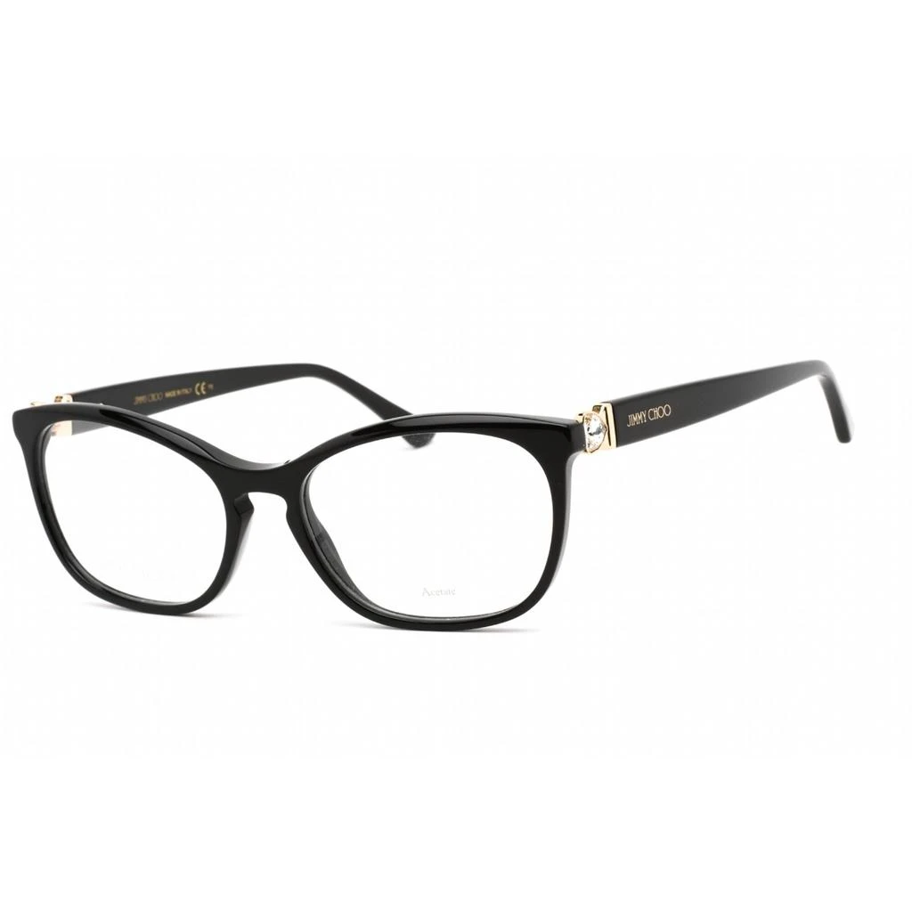 商品Jimmy Choo|Jimmy Choo Women's Eyeglasses - Full Rim Cat Eye Black Plastic Frame | JC317 0807 00,价格¥546,第1张图片
