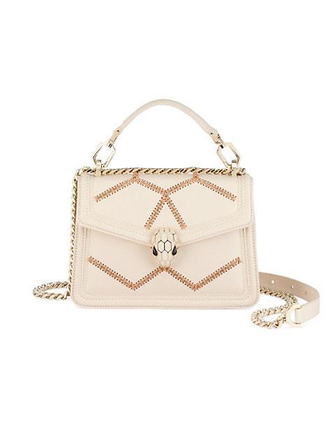 商品BVLGARI|Serpenti Twisted Chain Leather Top Handle Bag,价格¥26491,第1张图片