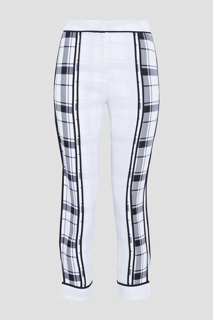 商品Acne Studios|Cropped checked crepe skinny pants,价格¥1084,第3张图片详细描述