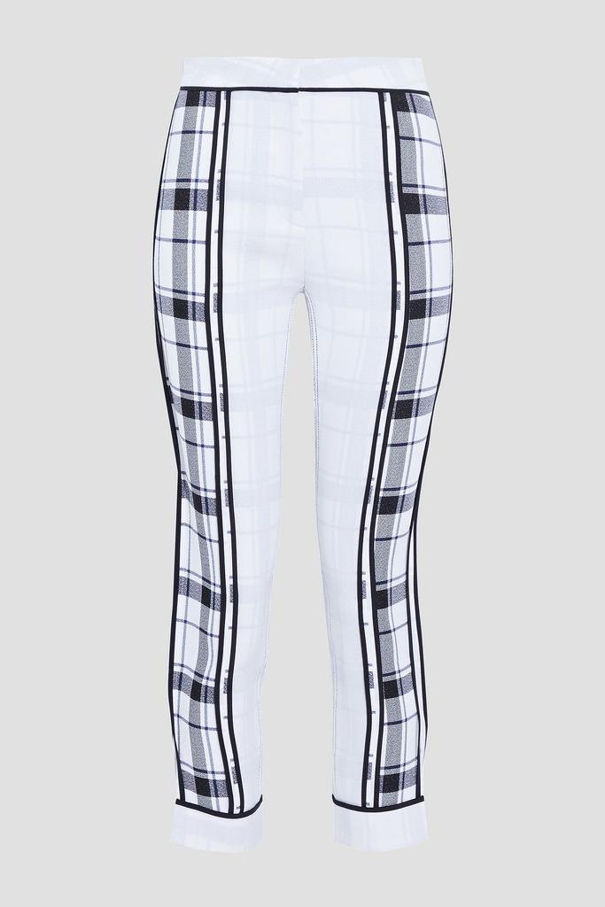 商品Acne Studios|Cropped checked crepe skinny pants,价格¥6903,第1张图片