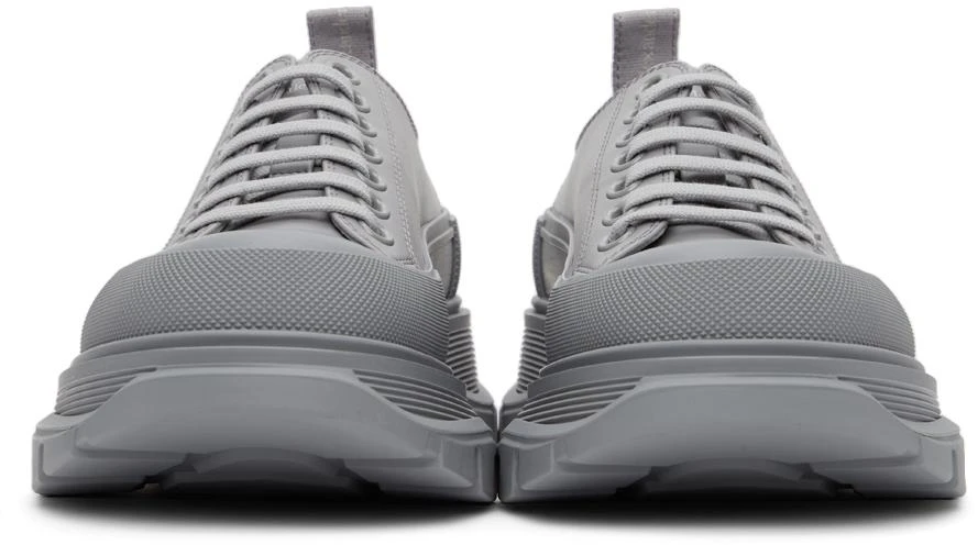 商品Alexander McQueen|Grey Driver Tread Slick Low Sneakers,价格¥2643,第2张图片详细描述