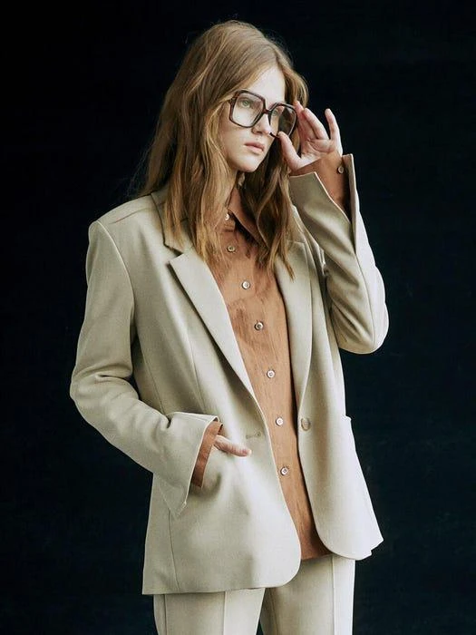 商品FRONTROW|Slit Cuffs Tailored Blazer,价格¥301,第2张图片详细描述