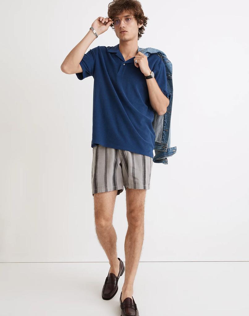 商品Madewell|Terry Cloth Polo Shirt,价格¥444,第3张图片详细描述