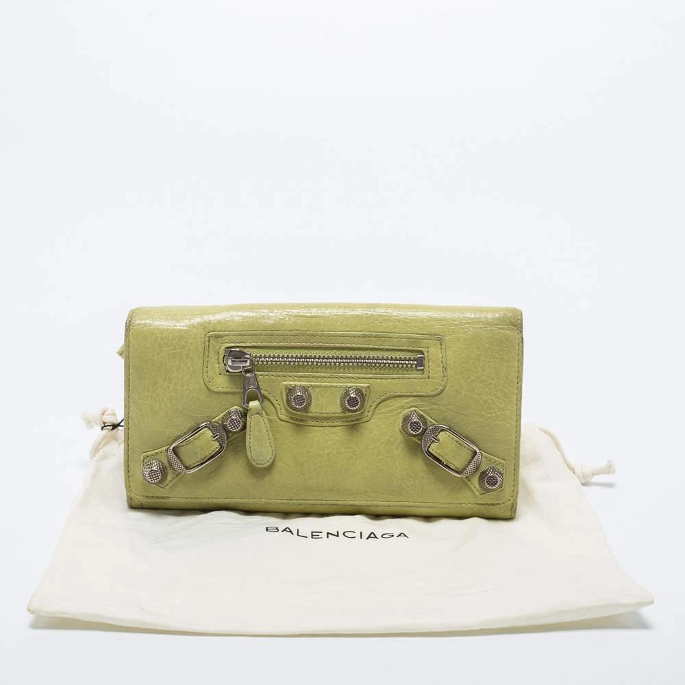 Balenciaga Apple Green Leather Giant 12 Silver Money Wallet 商品