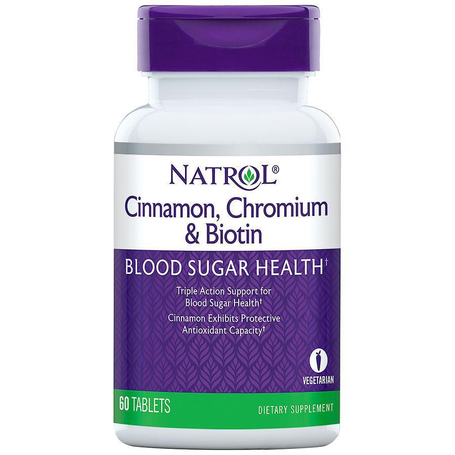 商品Natrol|Cinnamon-Biotin-Chromium Tablets,价格¥65,第1张图片