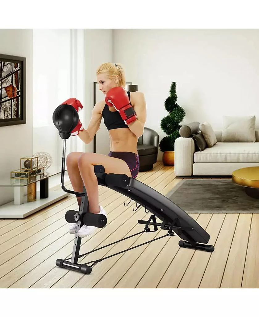 商品Costway|Adjustable Incline Curved Workout Fitness Sit Up Bench,价格¥596,第2张图片详细描述