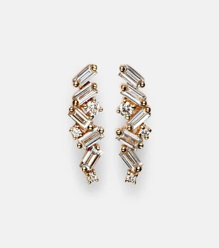 商品Suzanne Kalan|Fireworks 18kt gold earrings with diamonds,价格¥24073,第1张图片