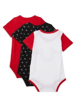 商品True Religion|Baby Boy's 3-Piece Logo Bodysuit Set,价格¥135,第2张图片详细描述