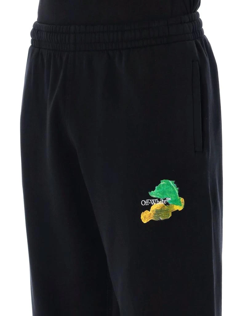 商品Off-White|Off-White Logo Detailed Straight Leg Trousers,价格¥3286,第5张图片详细描述