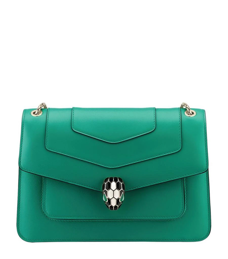商品BVLGARI|Medium Leather Serpenti Forever Shoulder Bag,价格¥32033,第1张图片