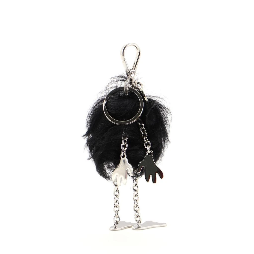 商品[二手商品] Prada|Prada Fur Face Bag Charm Fur Black,价格¥2321,第3张图片详细描述