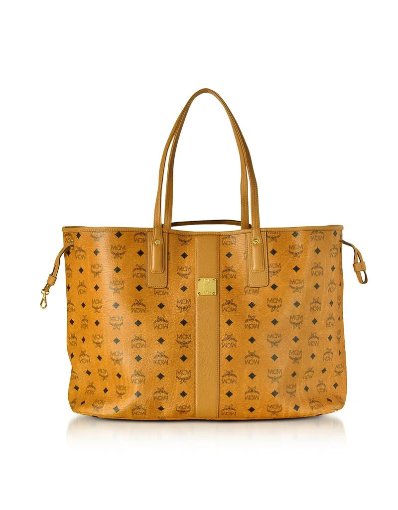 商品MCM|干邑色Visetos双面大号购物袋,价格¥4140,第1张图片