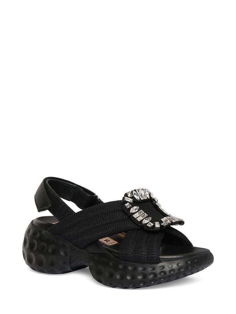 商品Roger Vivier|40mm Viv Run Scuba Sandals,价格¥10305,第2张图片详细描述