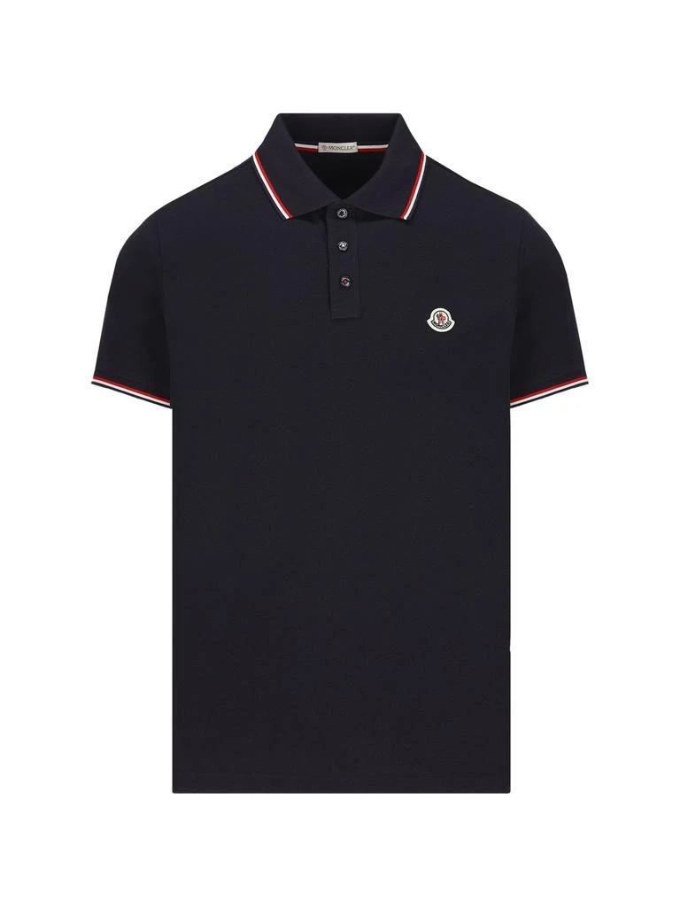 商品Moncler|Moncler Logo Patch Short-Sleeved Polo Shirt,价格¥2716,第1张图片