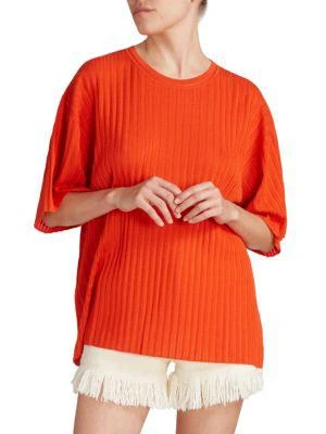 商品Chloé|Rib Knit Pullover Top,价格¥1401,第1张图片