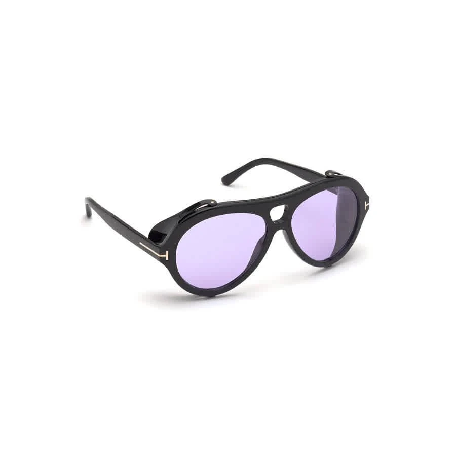 商品Tom Ford|Neughman Violet Pilot Unisex Sunglasses FT0882 01Y 60,价格¥1757,第2张图片详细描述