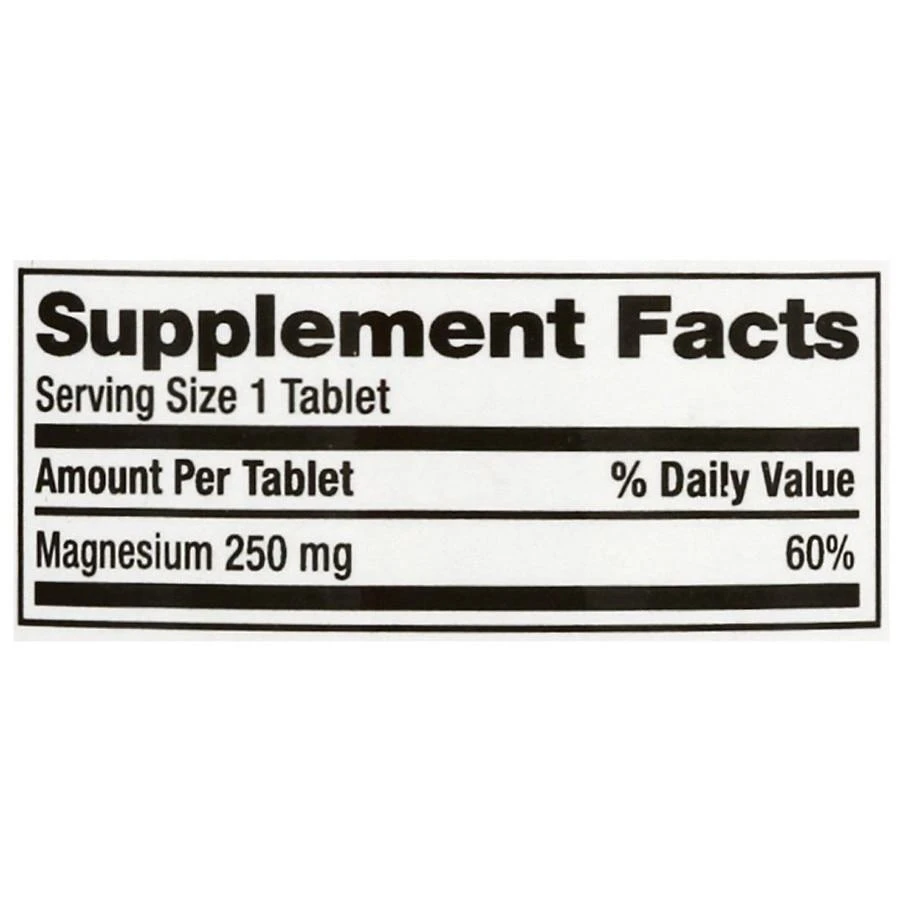 商品Finest Nutrition|Magnesium Oxide 250 mg Tablets,价格¥100,第3张图片详细描述