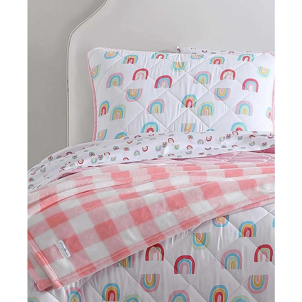 CLOSEOUT! Sunnyvale Rainbow Reversible 3 Piece Quilt Set, Full/Queen 商品