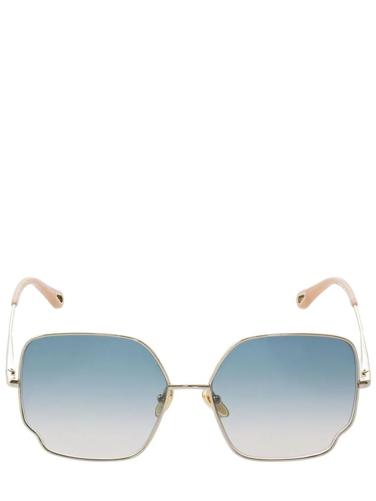 商品Chloé|Joni Squared Metal Sunglasses,价格¥2823,第1张图片