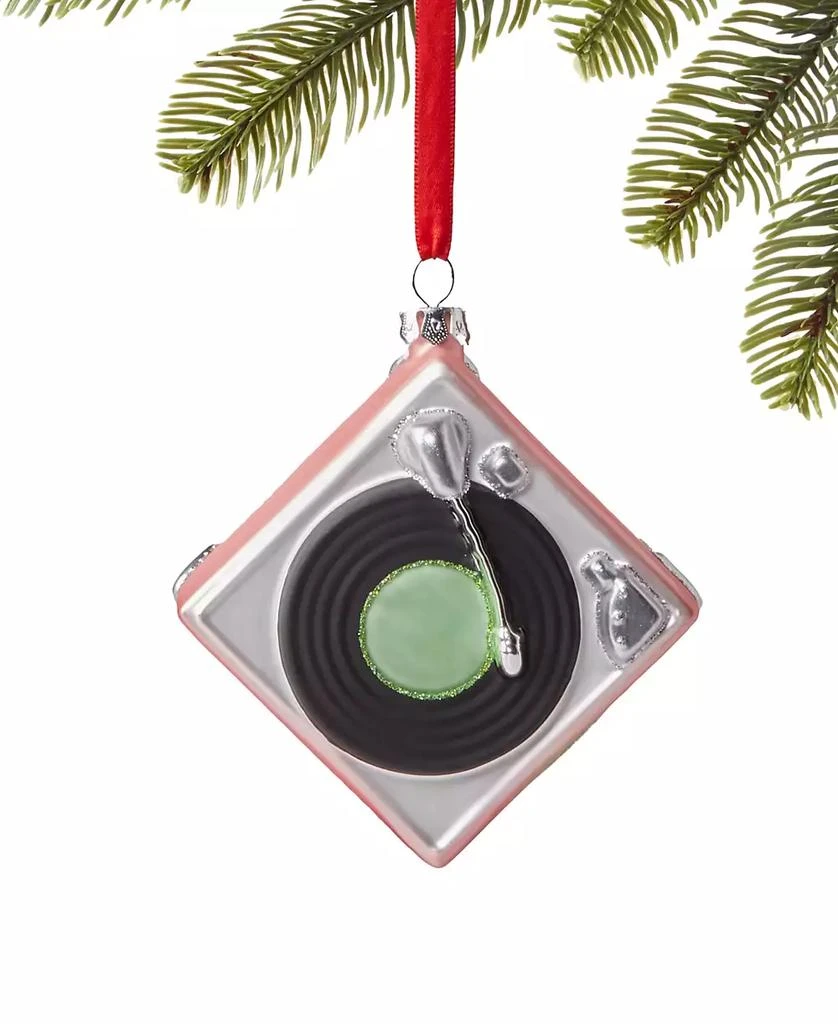 商品Holiday Lane|Retro Record Player Ornament, Exclusively at Macy's,价格¥49,第1张图片