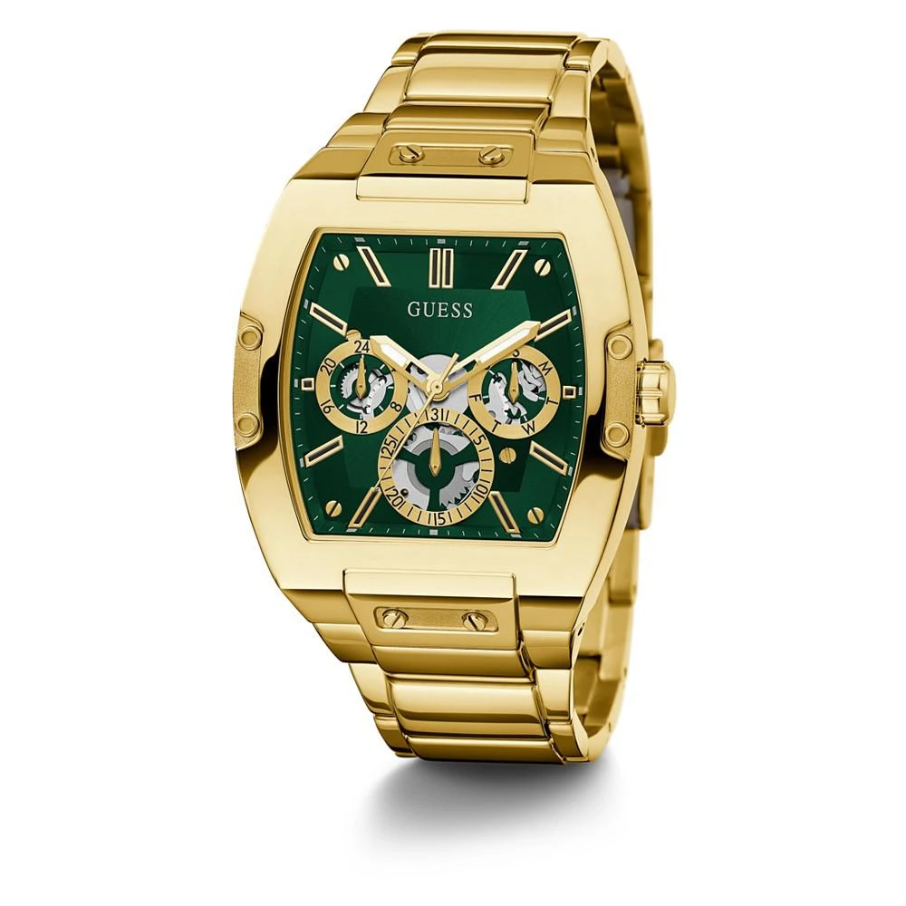 商品GUESS|Men's Gold-Tone Stainless Steel Bracelet, Multi-Function Watch, 43mm,价格¥737,第5张图片详细描述