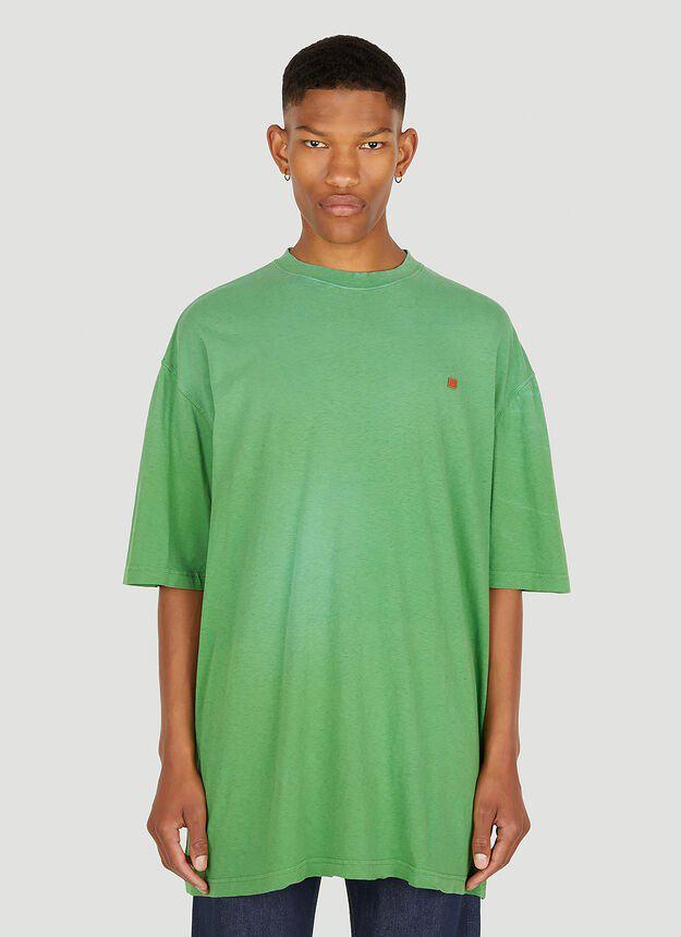 商品Acne Studios|Eyck Oversized T-Shirt in Green,价格¥650,第1张图片