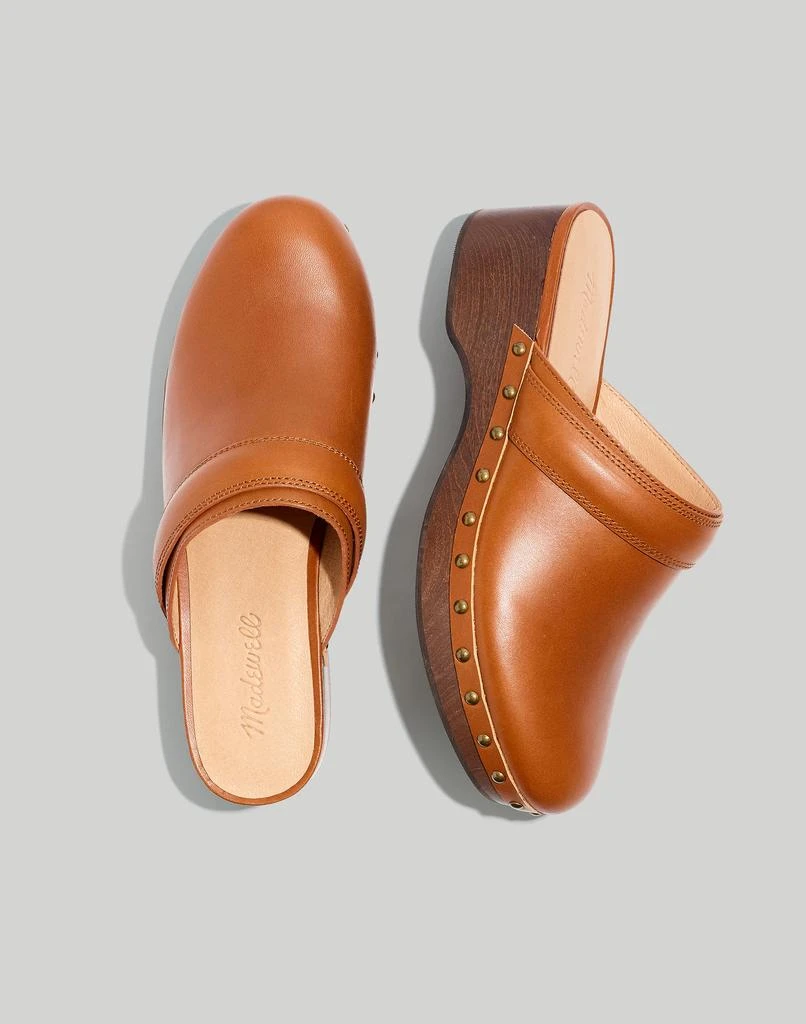 商品Madewell|The Cecily Clog in Oiled Leather,价格¥560,第1张图片