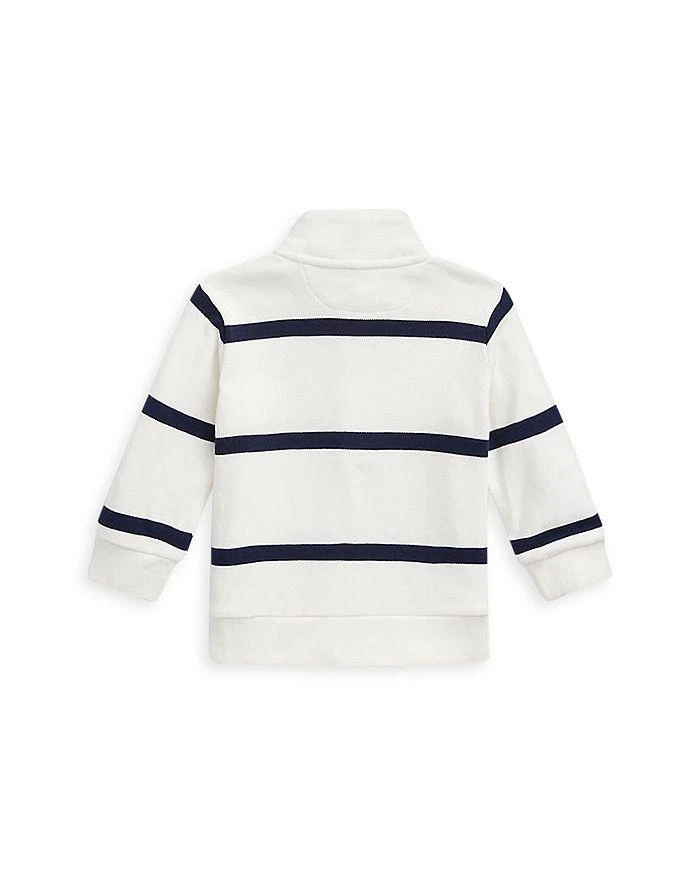 商品Ralph Lauren|Polo Boys' Striped Interlock Quarter-Zip Pullover - Baby,价格¥190,第2张图片详细描述