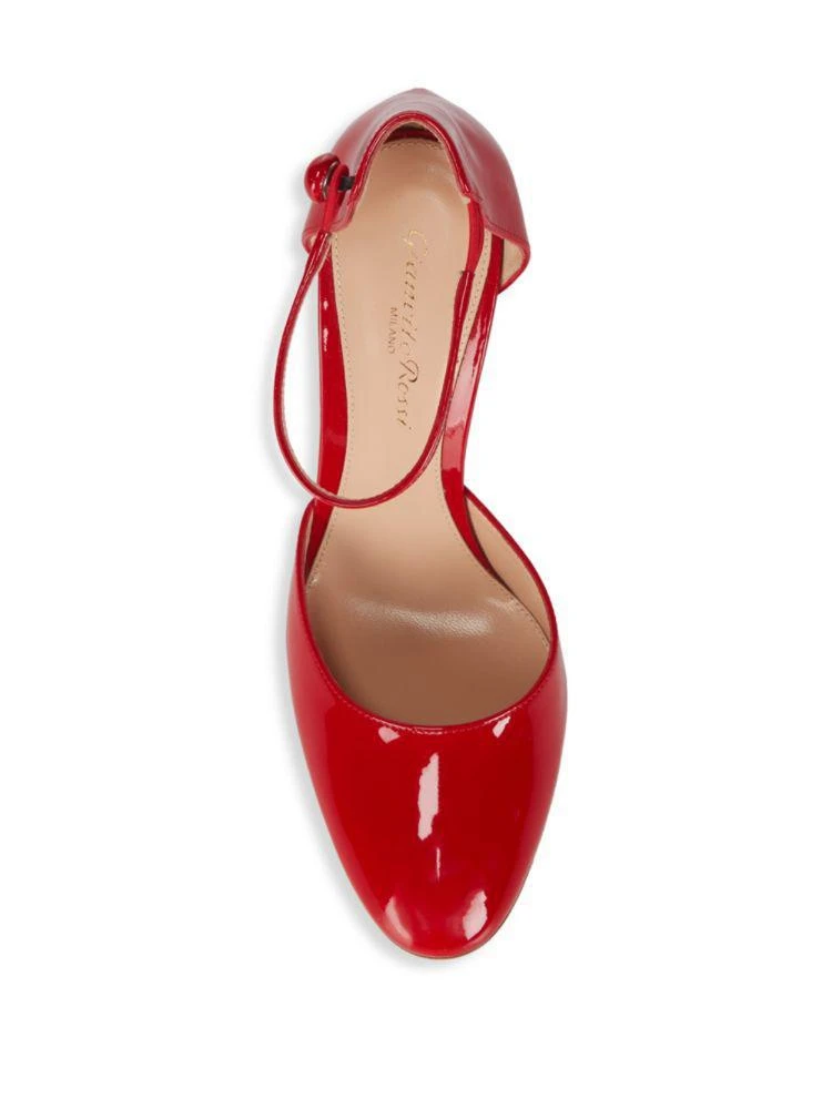 商品Gianvito Rossi|Ankle-Strap Leather Pumps,价格¥1734,第4张图片详细描述