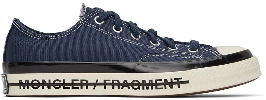 商品Moncler|7 Moncler FRGMT Hiroshi Fujiwara Converse Navy Fraylor III Chuck 70 Sneakers,价格¥1302,第1张图片