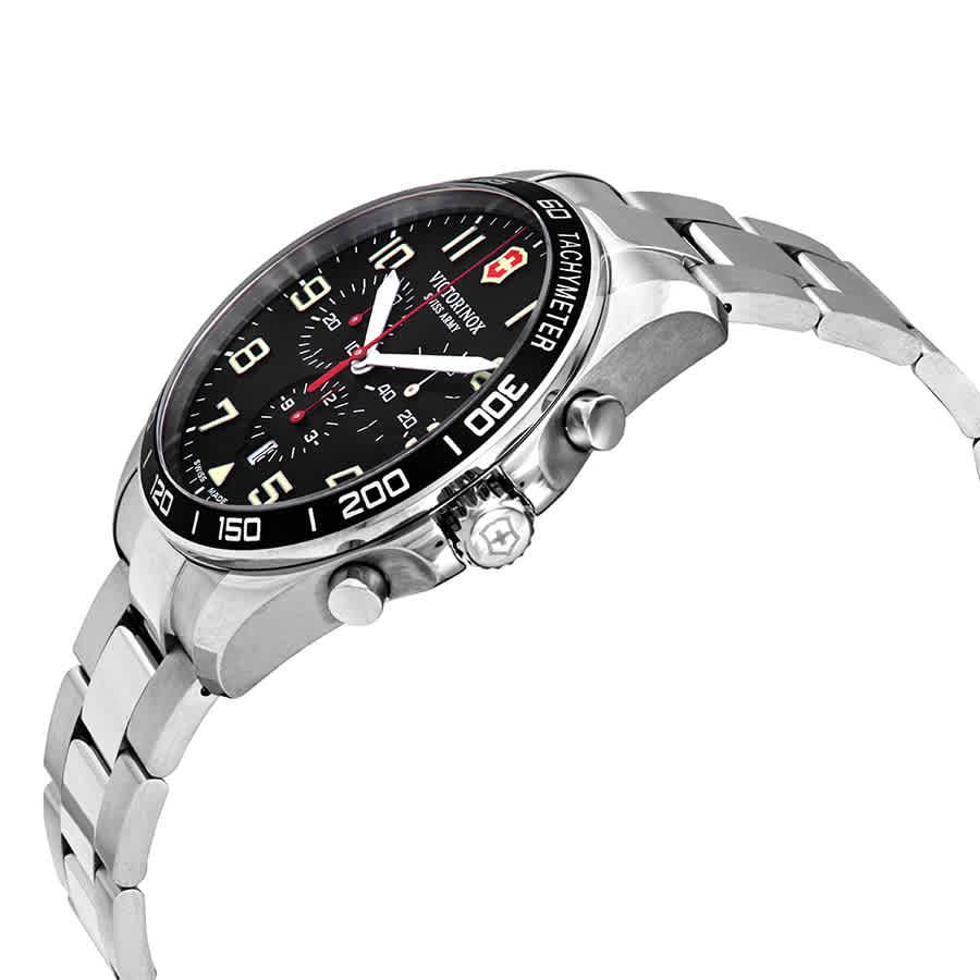 Victorinox Fieldforce Chronograph Quartz Black Dial Mens Watch 241855商品第2张图片规格展示