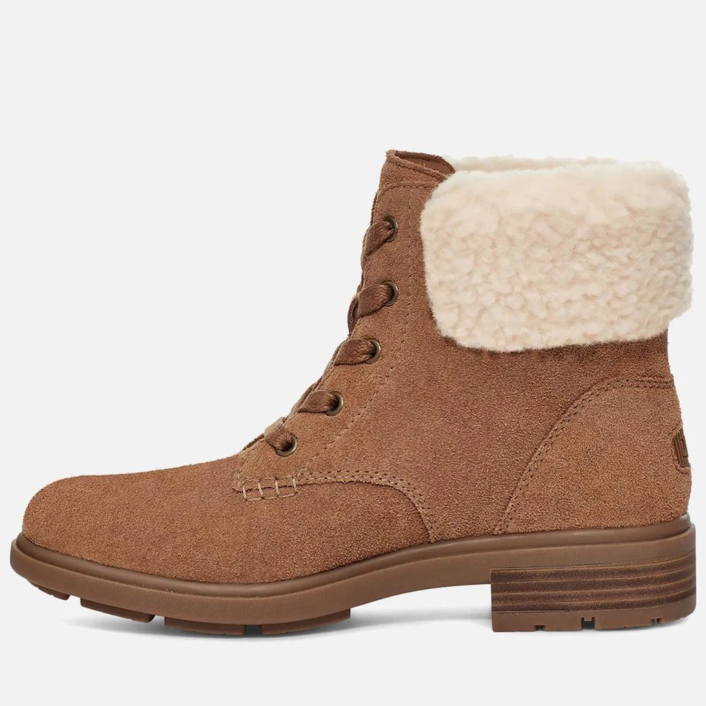 商品UGG|UGG WOMEN'S HARRISON LACE WATERPROOF SUEDE LACE UP BOOTS - CHESTNUT,价格¥853,第2张图片详细描述