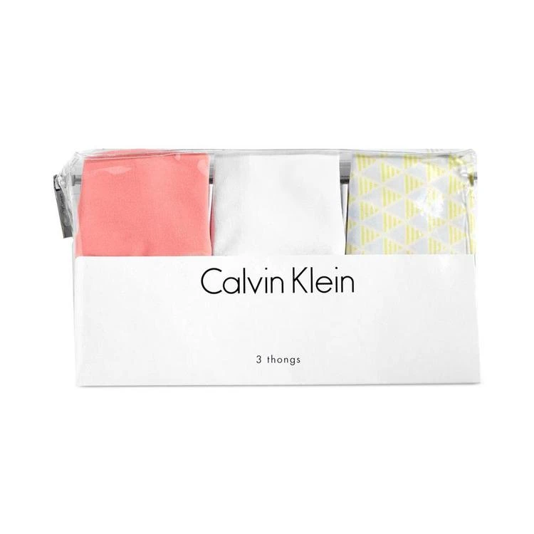 商品Calvin Klein|Invisibles Thong 3-Pack QD3558,价格¥149,第3张图片详细描述