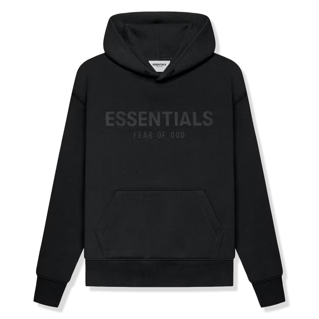 商品Essentials|Fear Of God Essentials Kids Black Hoodie,价格¥1562,第1张图片