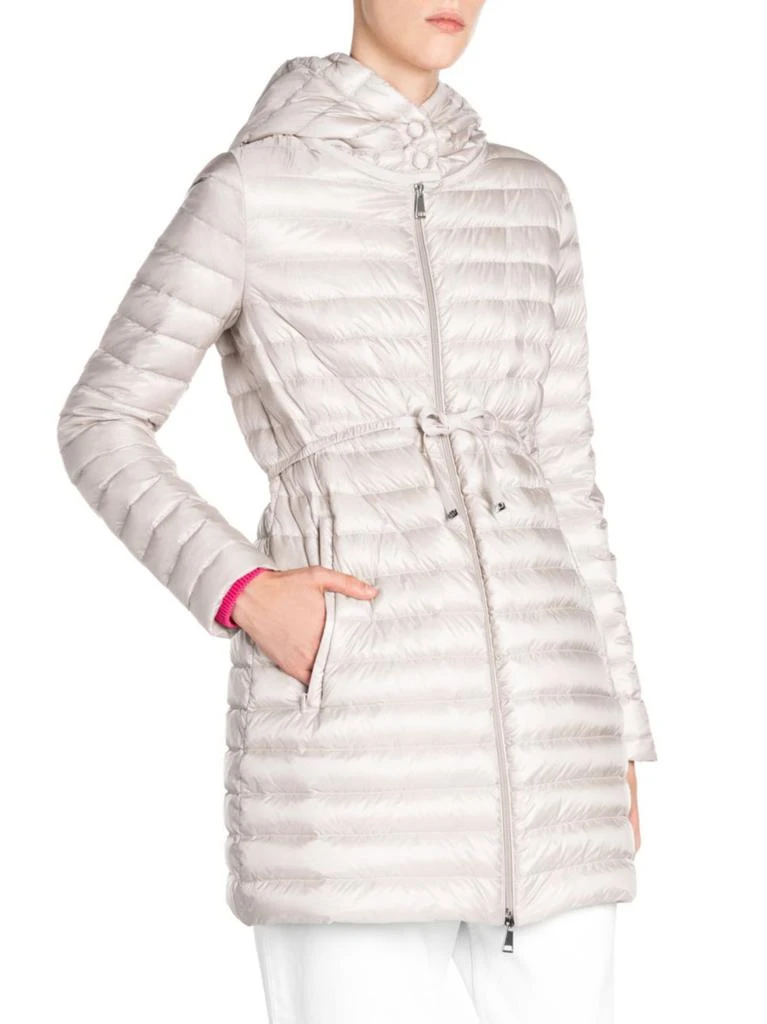 商品Moncler|Moncler - Barbel Long Tie-Waist Puffer Jacket,价格¥9009,第3张图片详细描述