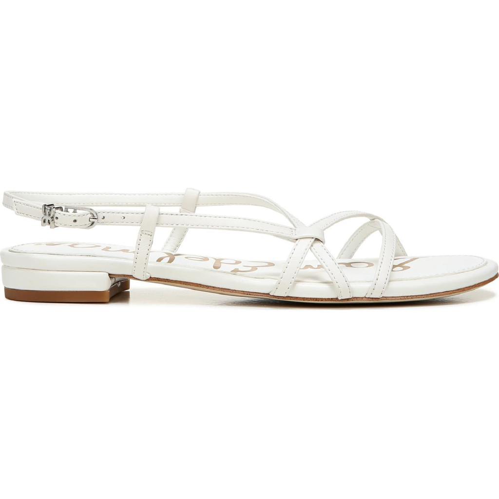 商品Sam Edelman|Sam Edelman Womens Teale Faux Leather Flat Strappy Sandals,价格¥174-¥319,第7张图片详细描述