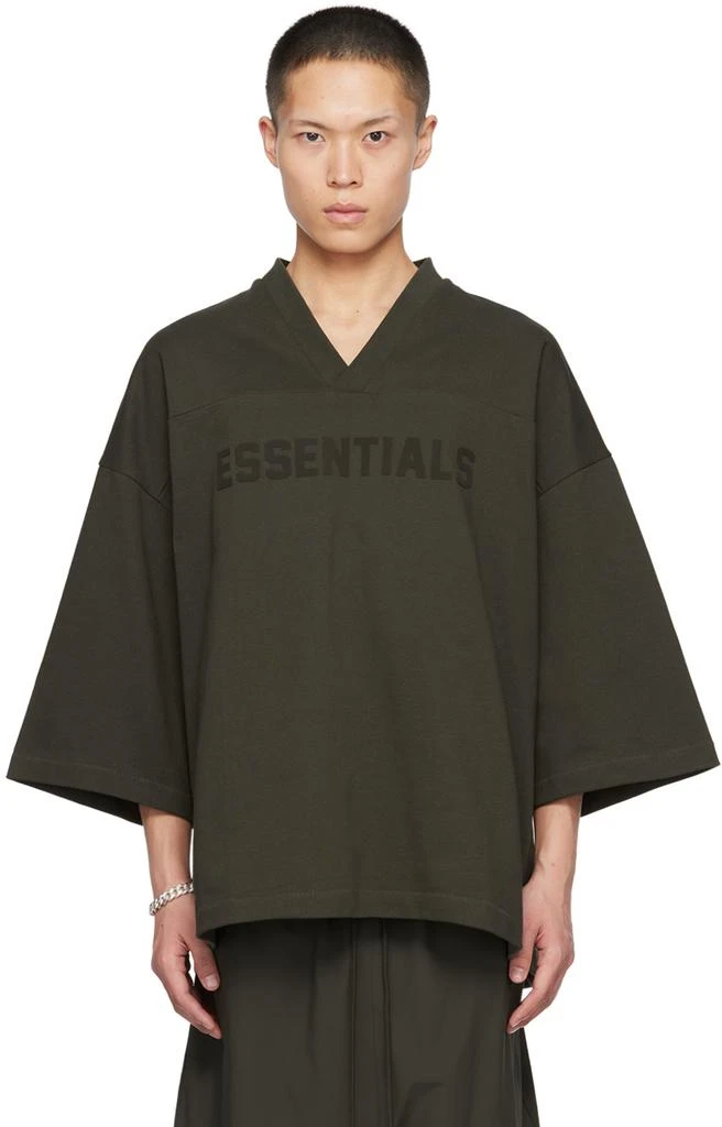 商品Essentials|Gray Football T-Shirt,价格¥553,第1张图片