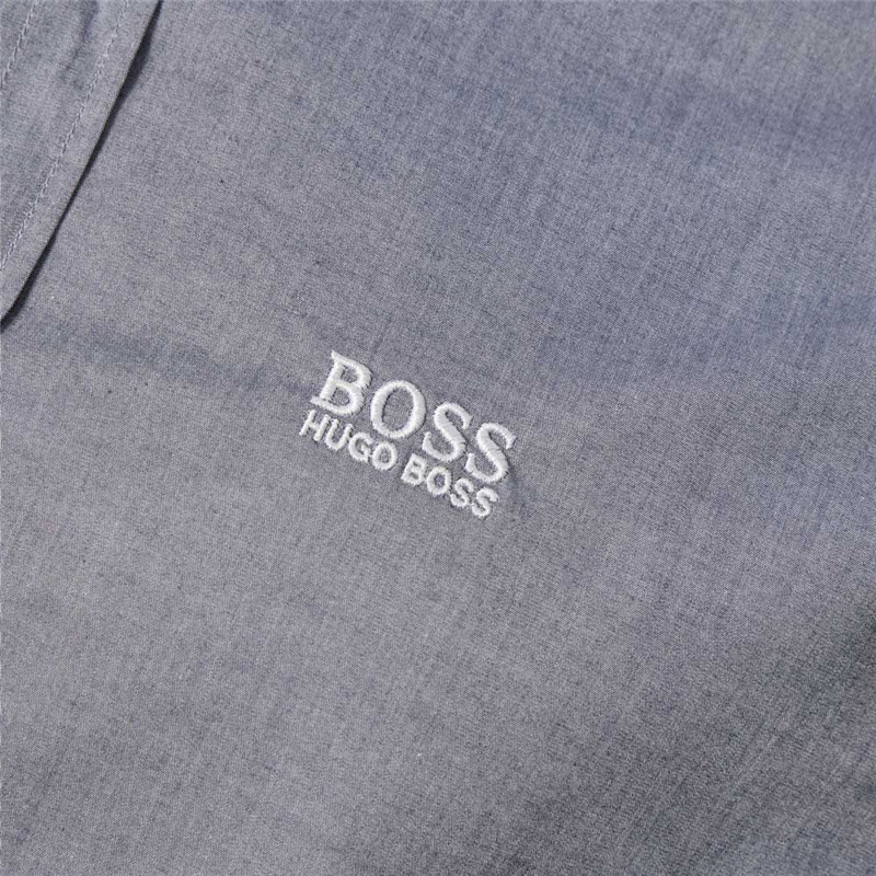 HUGO BOSS 男士蓝灰色棉质长袖衬衫 BIADO-R-50408848-480商品第3张图片规格展示