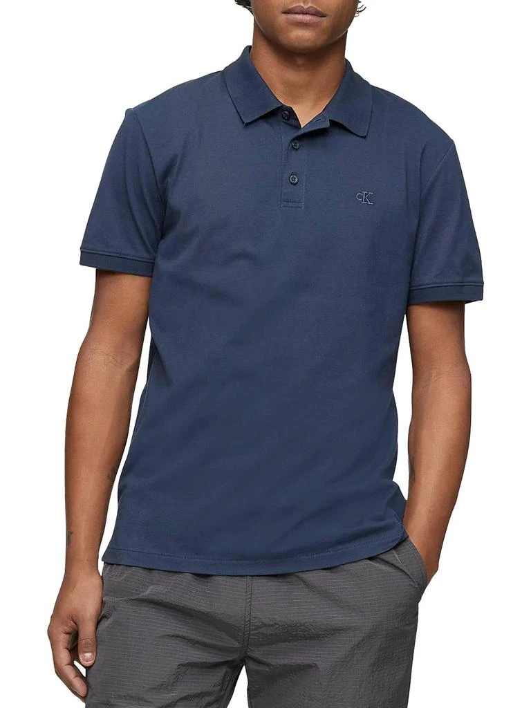 商品Calvin Klein|Mens Short Sleeve Collar Polo,价格¥287,第1张图片