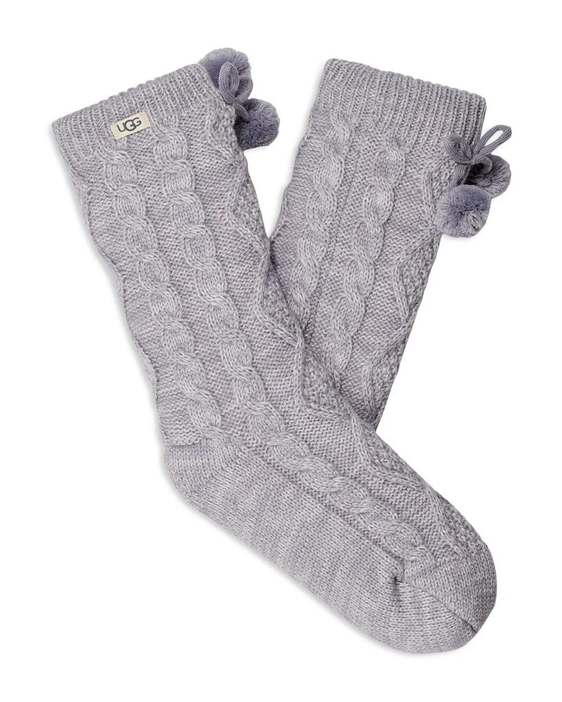 商品UGG|Pom-Pom Fleece-Lined Socks,价格¥366,第1张图片详细描述