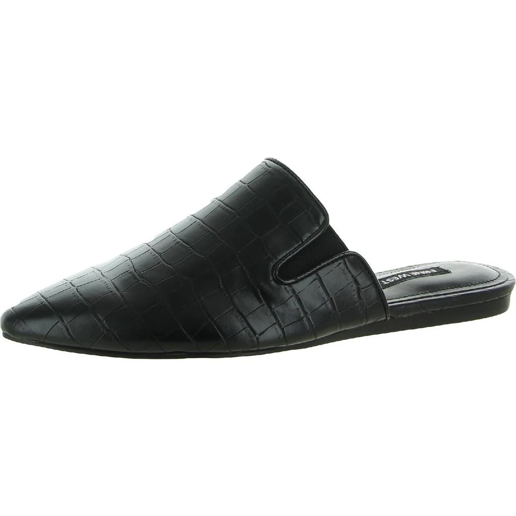 商品Nine West|Nine West Womens Freeda 3 Faux Leather Embossed Mules,价格¥122,第1张图片