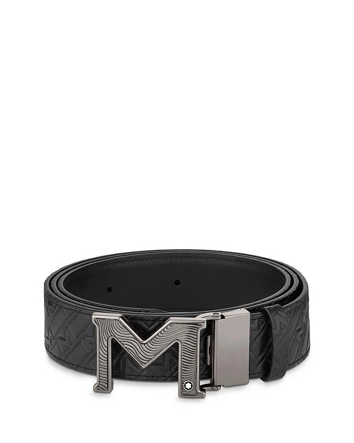 商品MontBlanc|M Buckle Reversible Embossed Leather Belt,价格¥3517,第1张图片详细描述