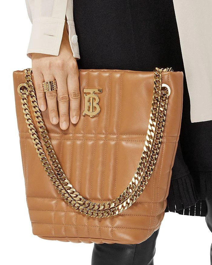 商品Burberry|Lola Small Quilted Leather Chain Bucket Bag,价格¥15328,第5张图片详细描述